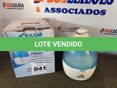 LOTE 041 - 01 UMIDIFICADOR E 01 MINI AR CONDICIONADO DE MESA. (NO ESTADO) ATENÇÃO! FAZER A VISITAÇÃO ANTES DE ARREMATAR, NÃO SABEMOS SE FUNCIONA. LEILÃO NÃO TEM GARANTIA E NEM DEVOLUÇÃO, SUJEITO A POSSÍVEIS AVARIAS VISÍVEIS/OCULTAS E/OU AUSÊNCIA DE COMPONENTES.