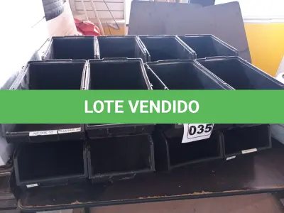 LOTE 035 - 16 CAÇAMBAS ORGANIZADORAS DE PLÁSTICO. (NO ESTADO) ATENÇÃO! FAZER A VISITAÇÃO ANTES DE ARREMATAR, NÃO SABEMOS SE FUNCIONA. LEILÃO NÃO TEM GARANTIA E NEM DEVOLUÇÃO, SUJEITO A POSSÍVEIS AVARIAS VISÍVEIS/OCULTAS E/OU AUSÊNCIA DE COMPONENTES.