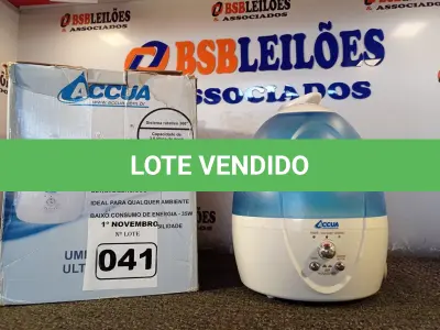 LOTE 041 - 01 UMIDIFICADOR E 01 MINI AR CONDICIONADO DE MESA. (NO ESTADO) ATENÇÃO! FAZER A VISITAÇÃO ANTES DE ARREMATAR, NÃO SABEMOS SE FUNCIONA. LEILÃO NÃO TEM GARANTIA E NEM DEVOLUÇÃO, SUJEITO A POSSÍVEIS AVARIAS VISÍVEIS/OCULTAS E/OU AUSÊNCIA DE COMPONENTES.