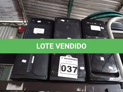 LOTE 037 - 03 CPU’S MARCAS E MODELOS DIVERSOS. (NO ESTADO) ATENÇÃO! FAZER A VISITAÇÃO ANTES DE ARREMATAR, NÃO SABEMOS SE FUNCIONA. LEILÃO NÃO TEM GARANTIA E NEM DEVOLUÇÃO, SUJEITO A POSSÍVEIS AVARIAS VISÍVEIS/OCULTAS E/OU AUSÊNCIA DE COMPONENTES.