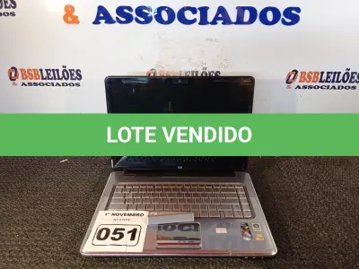 LOTE 051 - 01 NOTEBOOK MARCA HP. (NO ESTADO) ATENÇÃO! FAZER A VISITAÇÃO ANTES DE ARREMATAR, NÃO SABEMOS SE FUNCIONA. LEILÃO NÃO TEM GARANTIA E NEM DEVOLUÇÃO, SUJEITO A POSSÍVEIS AVARIAS VISÍVEIS/OCULTAS E/OU AUSÊNCIA DE COMPONENTES.