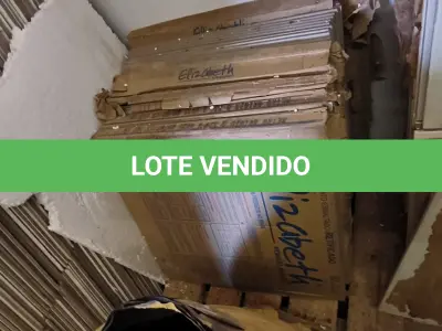 LOTE 053 - 01 LOTE COM PORCELANATO RETIFICADO 62CM X 62CM (NO ESTADO, NÃO SABEMOS SE FUNCIONA. LEILÃO NÃO TEM GARANTIA E NEM DEVOLUÇÃO).