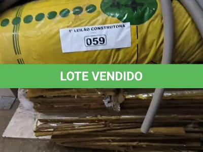 LOTE 059 - 01 LOTE COM MANTAS DE LÃ DE VIDRO (NO ESTADO, NÃO SABEMOS SE FUNCIONA. LEILÃO NÃO TEM GARANTIA E NEM DEVOLUÇÃO).