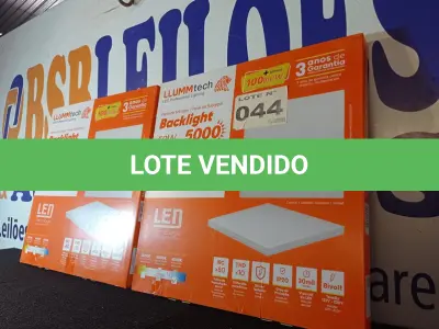 LOTE 044 - 02 - LUMINÁRIAS PAINEL LED SOBREPOR QUADRADA 50W 6500K - 60 X 60 (NO ESTADO, NÃO SABEMOS SE FUNCIONA. LEILÃO NÃO TEM GARANTIA E NEM DEVOLUÇÃO, SUJEITO A POSSÍVEIS AVARIAS VISÍVEIS/OCULTAS E/OU AUSÊNCIA DE COMPONENTES)