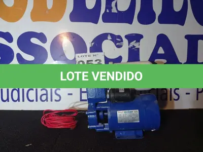 LOTE 053 - 01 - BOMBA PRESSURIZADORA WMPAP130H CLAW 0,5CV 220VOLTS (NO ESTADO, NÃO SABEMOS SE FUNCIONA. LEILÃO NÃO TEM GARANTIA E NEM DEVOLUÇÃO, SUJEITO A POSSÍVEIS AVARIAS VISÍVEIS/OCULTAS E/OU AUSÊNCIA DE COMPONENTES)