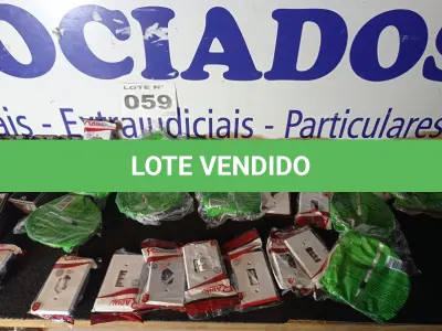 LOTE 059 - 40 – ITENS MATERIAIS ELÉTRICOS (APROXIMADAMENTE) (NO ESTADO, NÃO SABEMOS SE FUNCIONA. LEILÃO NÃO TEM GARANTIA E NEM DEVOLUÇÃO, SUJEITO A POSSÍVEIS AVARIAS VISÍVEIS/OCULTAS E/OU AUSÊNCIA DE COMPONENTES)
