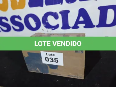 LOTE 035 - 01 - MOTOR ELÉTRICO WEG MONOFÁSICO 2CV P/ BETONEIRA (NO ESTADO, NÃO SABEMOS SE FUNCIONA. LEILÃO NÃO TEM GARANTIA E NEM DEVOLUÇÃO, SUJEITO A POSSÍVEIS AVARIAS VISÍVEIS/OCULTAS E/OU AUSÊNCIA DE COMPONENTES)