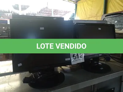 LOTE 512 - 06 MONITORES MARCAS E MODELOS DIVERSOS. (NO ESTADO) ATENÇÃO! FAZER A VISITAÇÃO ANTES DE ARREMATAR, NÃO SABEMOS SE FUNCIONA. LEILÃO NÃO TEM GARANTIA E NEM DEVOLUÇÃO, SUJEITO A POSSÍVEIS AVARIAS VISÍVEIS/OCULTAS E/OU AUSÊNCIA DE COMPONENTES.