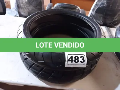 LOTE 483 - 02 PNEUS DE MOTO 120/70/17, 150/70/17. (NO ESTADO) ATENÇÃO! FAZER A VISITAÇÃO ANTES DE ARREMATAR, NÃO SABEMOS SE FUNCIONA. LEILÃO NÃO TEM GARANTIA E NEM DEVOLUÇÃO, SUJEITO A POSSÍVEIS AVARIAS VISÍVEIS/OCULTAS E/OU AUSÊNCIA DE COMPONENTES.