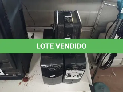 LOTE 576 - 02 NOBREAKS E 01 ESTABILIZADOR MARCAS E MODELOS DIVERSOS. (NO ESTADO) ATENÇÃO! FAZER A VISITAÇÃO ANTES DE ARREMATAR, NÃO SABEMOS SE FUNCIONA. LEILÃO NÃO TEM GARANTIA E NEM DEVOLUÇÃO, SUJEITO A POSSÍVEIS AVARIAS VISÍVEIS/OCULTAS E/OU AUSÊNCIA DE COMPONENTES.