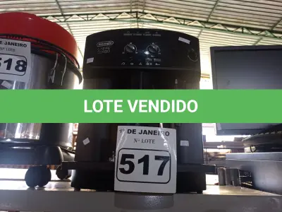 LOTE 517 - 01 CAFETEIRA DELONGHI. (NO ESTADO) ATENÇÃO! FAZER A VISITAÇÃO ANTES DE ARREMATAR, NÃO SABEMOS SE FUNCIONA. LEILÃO NÃO TEM GARANTIA E NEM DEVOLUÇÃO, SUJEITO A POSSÍVEIS AVARIAS VISÍVEIS/OCULTAS E/OU AUSÊNCIA DE COMPONENTES.