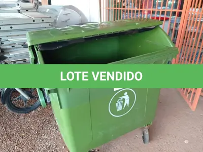 LOTE 581 - 01 CONTÊINER HDPE EN840 12000L.  (NO ESTADO) ATENÇÃO! FAZER A VISITAÇÃO ANTES DE ARREMATAR, NÃO SABEMOS SE FUNCIONA. LEILÃO NÃO TEM GARANTIA E NEM DEVOLUÇÃO, SUJEITO A POSSÍVEIS AVARIAS VISÍVEIS/OCULTAS E/OU AUSÊNCIA DE COMPONENTES.