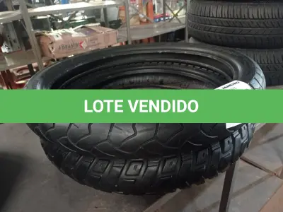 LOTE 524 - 02 PNEUS DE MOTO 90/90/21, 120/70/19. (NO ESTADO) ATENÇÃO! FAZER A VISITAÇÃO ANTES DE ARREMATAR, NÃO SABEMOS SE FUNCIONA. LEILÃO NÃO TEM GARANTIA E NEM DEVOLUÇÃO, SUJEITO A POSSÍVEIS AVARIAS VISÍVEIS/OCULTAS E/OU AUSÊNCIA DE COMPONENTES.