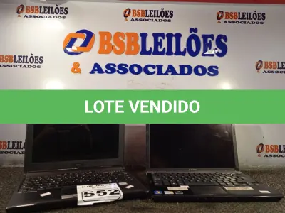 LOTE 552 - 02 NOTEBOOK’S MARCAS E MODELOS DIVERSOS. (NO ESTADO) ATENÇÃO! FAZER A VISITAÇÃO ANTES DE ARREMATAR, NÃO SABEMOS SE FUNCIONA. LEILÃO NÃO TEM GARANTIA E NEM DEVOLUÇÃO, SUJEITO A POSSÍVEIS AVARIAS VISÍVEIS/OCULTAS E/OU AUSÊNCIA DE COMPONENTES.