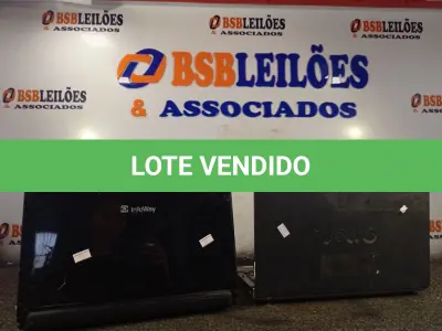 LOTE 552 - 02 NOTEBOOK’S MARCAS E MODELOS DIVERSOS. (NO ESTADO) ATENÇÃO! FAZER A VISITAÇÃO ANTES DE ARREMATAR, NÃO SABEMOS SE FUNCIONA. LEILÃO NÃO TEM GARANTIA E NEM DEVOLUÇÃO, SUJEITO A POSSÍVEIS AVARIAS VISÍVEIS/OCULTAS E/OU AUSÊNCIA DE COMPONENTES.