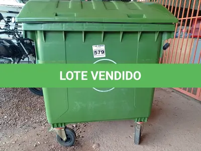 LOTE 579 - 01 CONTÊINER HDPE EN840 12000L.  (NO ESTADO) ATENÇÃO! FAZER A VISITAÇÃO ANTES DE ARREMATAR, NÃO SABEMOS SE FUNCIONA. LEILÃO NÃO TEM GARANTIA E NEM DEVOLUÇÃO, SUJEITO A POSSÍVEIS AVARIAS VISÍVEIS/OCULTAS E/OU AUSÊNCIA DE COMPONENTES.