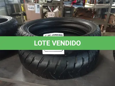 LOTE 525 - 02 PNEUS DE MOTO 100/80/17, 170/60/17. (NO ESTADO) ATENÇÃO! FAZER A VISITAÇÃO ANTES DE ARREMATAR, NÃO SABEMOS SE FUNCIONA. LEILÃO NÃO TEM GARANTIA E NEM DEVOLUÇÃO, SUJEITO A POSSÍVEIS AVARIAS VISÍVEIS/OCULTAS E/OU AUSÊNCIA DE COMPONENTES.