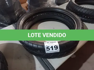LOTE 519 - 02 PNEUS DE MOTO 19/19/21, 110/80/19. (NO ESTADO) ATENÇÃO! FAZER A VISITAÇÃO ANTES DE ARREMATAR, NÃO SABEMOS SE FUNCIONA. LEILÃO NÃO TEM GARANTIA E NEM DEVOLUÇÃO, SUJEITO A POSSÍVEIS AVARIAS VISÍVEIS/OCULTAS E/OU AUSÊNCIA DE COMPONENTES.