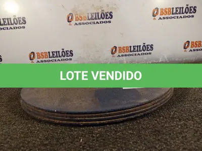 LOTE 162 - 05 DISCOS CLIPPERS: DIÂMETRO 18, ESPECIFICAÇÃO MR-822, RPM 3069. (NO ESTADO) ATENÇÃO! FAZER A VISITAÇÃO ANTES DE ARREMATAR, NÃO SABEMOS SE FUNCIONA. LEILÃO NÃO TEM GARANTIA E NEM DEVOLUÇÃO, SUJEITO A POSSÍVEIS AVARIAS VISÍVEIS/OCULTAS E/OU AUSÊNCIA DE COMPONENTES.