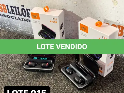 LOTE 015 - 02 FONES DE OUVIDO PORTÁTEIS COM VISOR E INDICADOR DE LED( NOVO ) ( NO ESTADO )