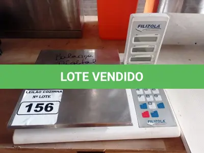 LOTE 156 - 01 BALANÇA DIGITAL FILIZOLA PLURIS ATÉ 15KG. (NO ESTADO, NÃO SABEMOS SE FUNCIONA. LEILÃO NÃO TEM GARANTIA E NEM DEVOLUÇÃO).