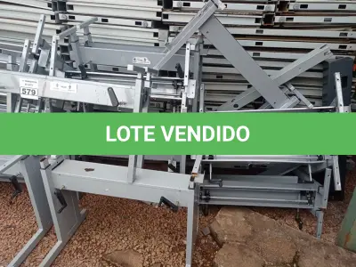 LOTE 579 - 01 LOTE COM BASES DE MESA EM FERRO.  (NO ESTADO) ATENÇÃO! FAZER A VISITAÇÃO ANTES DE ARREMATAR, NÃO SABEMOS SE FUNCIONA. LEILÃO NÃO TEM GARANTIA E NEM DEVOLUÇÃO, SUJEITO A POSSÍVEIS AVARIAS VISÍVEIS/OCULTAS E/OU AUSÊNCIA DE COMPONENTES.