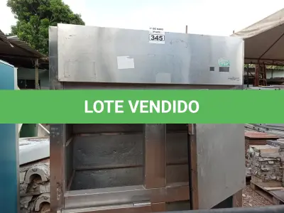 LOTE 345 - 01 GELADEIRA INDUSTRIAL SEM MOTOR PARA RETIRADA DE PEÇAS. (NO ESTADO) ATENÇÃO! FAZER A VISITAÇÃO ANTES DE ARREMATAR, NÃO SABEMOS SE FUNCIONA. LEILÃO NÃO TEM GARANTIA E NEM DEVOLUÇÃO, SUJEITO A POSSÍVEIS AVARIAS VISÍVEIS/OCULTAS E/OU AUSÊNCIA DE COMPONENTES.