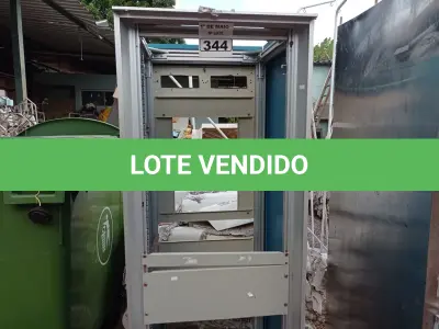 LOTE 344 - 01 RACK INCOMPLETO. (NO ESTADO) ATENÇÃO! FAZER A VISITAÇÃO ANTES DE ARREMATAR, NÃO SABEMOS SE FUNCIONA. LEILÃO NÃO TEM GARANTIA E NEM DEVOLUÇÃO, SUJEITO A POSSÍVEIS AVARIAS VISÍVEIS/OCULTAS E/OU AUSÊNCIA DE COMPONENTES.