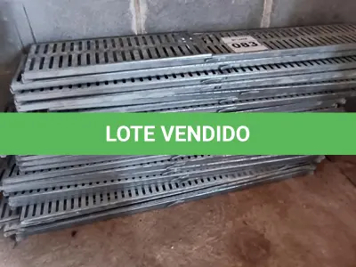 LOTE 083 - 01 LOTE COM GRELHAS PARA DRENAGEM DE ÁGUAS (NO ESTADO)