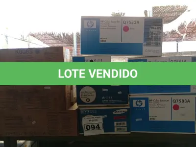 LOTE 094 - 01 LOTE COM VÁRIOS TONNER’S MARCAS HP E SAMSUNG. (NO ESTADO) ATENÇÃO! FAZER A VISITAÇÃO ANTES DE ARREMATAR, NÃO SABEMOS SE FUNCIONA. LEILÃO NÃO TEM GARANTIA E NEM DEVOLUÇÃO, SUJEITO A POSSÍVEIS AVARIAS VISÍVEIS/OCULTAS E/OU AUSÊNCIA DE COMPONENTES.