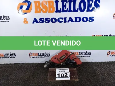 LOTE 102 - 01 PARAFUSADEIRA/FURADEIRA MARCA SCHUZ 220V. (NO ESTADO) ATENÇÃO! FAZER A VISITAÇÃO ANTES DE ARREMATAR, NÃO SABEMOS SE FUNCIONA. LEILÃO NÃO TEM GARANTIA E NEM DEVOLUÇÃO, SUJEITO A POSSÍVEIS AVARIAS VISÍVEIS/OCULTAS E/OU AUSÊNCIA DE COMPONENTES.