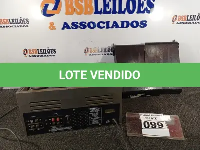 LOTE 099 - 01 APARELHO DE SOM 3X1 ANTIGO MARCA SHARP MODELO SG-12B. (NO ESTADO) ATENÇÃO! FAZER A VISITAÇÃO ANTES DE ARREMATAR, NÃO SABEMOS SE FUNCIONA. LEILÃO NÃO TEM GARANTIA E NEM DEVOLUÇÃO, SUJEITO A POSSÍVEIS AVARIAS VISÍVEIS/OCULTAS E/OU AUSÊNCIA DE COMPONENTES.
