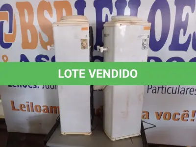 LOTE 109 - 02 BEBEDOUROS REFRIGERADOS PARA GARRAFÃO MARCAM LIBELL. (NO ESTADO) ATENÇÃO! FAZER A VISITAÇÃO ANTES DE ARREMATAR, NÃO SABEMOS SE FUNCIONA. LEILÃO NÃO TEM GARANTIA E NEM DEVOLUÇÃO, SUJEITO A POSSÍVEIS AVARIAS VISÍVEIS/OCULTAS E/OU AUSÊNCIA DE COMPONENTES.