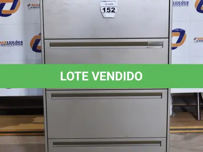 LOTE 152 - 01 ARMÁRIO DE AÇO PARA ESCRITÓRIO COM 04 GAVETAS. (DOCUMENT GABINETE) (NO ESTADO)0000016