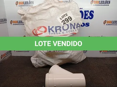 LOTE 299 - 10 - JUNCAO 45Âº SIMPLES P/ ESG. DN100X100 - KRONA (NO ESTADO, NÃO SABEMOS SE FUNCIONA. LEILÃO NÃO TEM GARANTIA E NEM DEVOLUÇÃO, SUJEITO A POSSÍVEIS AVARIAS VISÍVEIS/OCULTAS E/OU AUSÊNCIA DE COMPONENTES)