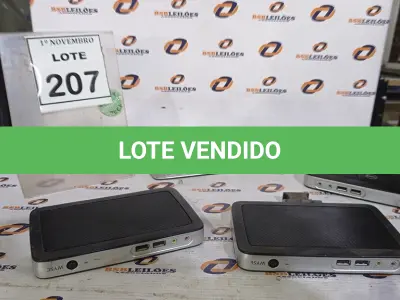 LOTE 207 - 04 MINIS CPU MARCA DELL. (NO ESTADO) ATENÇÃO! FAZER A VISITAÇÃO ANTES DE ARREMATAR, NÃO SABEMOS SE FUNCIONA, LEILÃO NÃO TEM GARANTIA E NEM DEVOLUÇÃO, SUJEITO A POSSÍVEIS AVARIAS VISÍVEIS/OCULTAS E/OU AUSÊNCIA DE COMPONENTES.