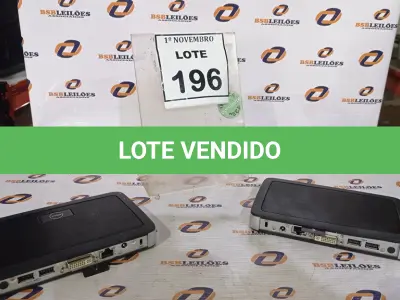 LOTE 196 - 02 MINIS CPU MARCA DELL. (NO ESTADO) ATENÇÃO! FAZER A VISITAÇÃO ANTES DE ARREMATAR, NÃO SABEMOS SE FUNCIONA, LEILÃO NÃO TEM GARANTIA E NEM DEVOLUÇÃO, SUJEITO A POSSÍVEIS AVARIAS VISÍVEIS/OCULTAS E/OU AUSÊNCIA DE COMPONENTES.