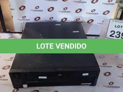 LOTE 239 - 01 CPU MARCA POSITIVO COM 8GB MEMÓRIA COM SSD E HD. (NO ESTADO) ATENÇÃO! FAZER A VISITAÇÃO ANTES DE ARREMATAR, NÃO SABEMOS SE FUNCIONA, LEILÃO NÃO TEM GARANTIA E NEM DEVOLUÇÃO, SUJEITO A POSSÍVEIS AVARIAS VISÍVEIS/OCULTAS E/OU AUSÊNCIA DE COMPONENTES.