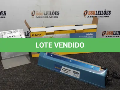 LOTE 330 - 01 SELADORA MANUAL DE PLÁSTICO 8NIVEIS DE AJUSTE MATERIAL ABS DESLIGAMENTO AUTOMÁTICO 220V 300MM POTÊNCIA 400W. (NO ESTADO) ATENÇÃO! FAZER A VISITAÇÃO ANTES DE ARREMATAR, NÃO SABEMOS SE FUNCIONA, LEILÃO NÃO TEM GARANTIA E NEM DEVOLUÇÃO, SUJEITO A POSSÍVEIS AVARIAS VISÍVEIS/OCULTAS E/OU AUSÊNCIA DE COMPONENTES.