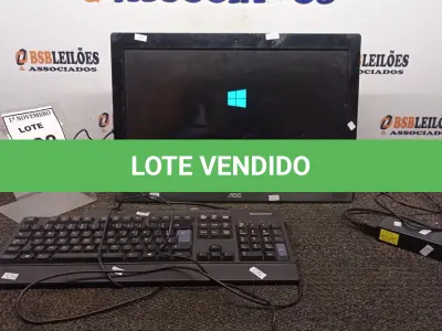LOTE 498 - 01 ALL IN ONE V20 INTEL HD 500GB TECLADO E MOUSE MARCA AOC. (NO ESTADO) ATENÇÃO! FAZER A VISITAÇÃO ANTES DE ARREMATAR, NÃO SABEMOS SE FUNCIONA, LEILÃO NÃO TEM GARANTIA E NEM DEVOLUÇÃO, SUJEITO A POSSÍVEIS AVARIAS VISÍVEIS/OCULTAS E/OU AUSÊNCIA DE COMPONENTES.