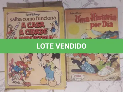 LOTE 495 - 01 COLEÇÃO SAIBA COMO FUNCIONA DA DISNEY. (NO ESTADO) ATENÇÃO! FAZER A VISITAÇÃO ANTES DE ARREMATAR, NÃO SABEMOS SE FUNCIONA, LEILÃO NÃO TEM GARANTIA E NEM DEVOLUÇÃO, SUJEITO A POSSÍVEIS AVARIAS VISÍVEIS/OCULTAS E/OU AUSÊNCIA DE COMPONENTES.