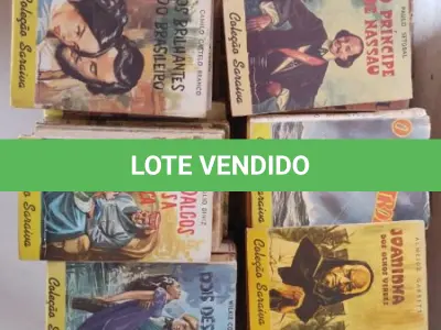 LOTE 483 - 01 RARA COLEÇÃO SARAIVA COM 277 LIVROS MAIS 28  LIVROS  RAROS. (NO ESTADO) ATENÇÃO! FAZER A VISITAÇÃO ANTES DE ARREMATAR, NÃO SABEMOS SE FUNCIONA, LEILÃO NÃO TEM GARANTIA E NEM DEVOLUÇÃO, SUJEITO A POSSÍVEIS AVARIAS VISÍVEIS/OCULTAS E/OU AUSÊNCIA DE COMPONENTES.