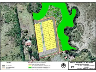 LOTE 003 - 01 LOTE NA QUADRA 01, CONJUNTO A LOTE 12, EM CONDOMÍNIO FECHADO, LOCALIZADO NA DF-140 KM 11, LOTES DE 400m², PROJETO REGULARIZADO EM FASE DE APROVAÇÃO PELA SEDUH, SERÁ ENTREGUE COM TODA INFRAESTRUTURA DE ÁGUA, LUZ, PAVIMENTAÇÃO, MURO, GUARITA E ESCRITURA INDIVIDUAL DE CADA LOTE. INSCRIÇÃO SEDUH: Nº 00390-00002174/2022-66