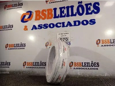 LOTE 070 - 01 ROLO DE CABO FLEXÍVEL 100M 4MM NA COR VERDE. (NO ESTADO) ATENÇÃO! FAZER A VISITAÇÃO ANTES DE ARREMATAR, NÃO SABEMOS SE FUNCIONA. LEILÃO NÃO TEM GARANTIA E NEM DEVOLUÇÃO, SUJEITO A POSSÍVEIS AVARIAS VISÍVEIS/OCULTAS E/OU AUSÊNCIA DE COMPONENTES.