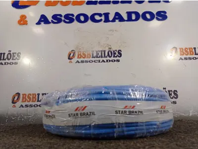 LOTE 130 - 01 ROLO DE CABO FLEXÍVEL 100M 10MM NA COR AZUL. (NO ESTADO) ATENÇÃO! FAZER A VISITAÇÃO ANTES DE ARREMATAR, NÃO SABEMOS SE FUNCIONA. LEILÃO NÃO TEM GARANTIA E NEM DEVOLUÇÃO, SUJEITO A POSSÍVEIS AVARIAS VISÍVEIS/OCULTAS E/OU AUSÊNCIA DE COMPONENTES.