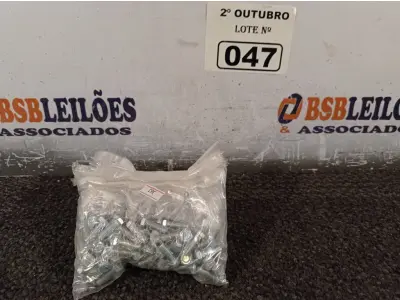 LOTE 047 - 01 KIT DE PARAFUSOS SEXTAVADOS (NO ESTADO) ATENÇÃO! FAZER A VISITAÇÃO ANTES DE ARREMATAR, NÃO SABEMOS SE FUNCIONA. LEILÃO NÃO TEM GARANTIA E NEM DEVOLUÇÃO, SUJEITO A POSSÍVEIS AVARIAS VISÍVEIS/OCULTAS E/OU AUSÊNCIA DE COMPONENTES.