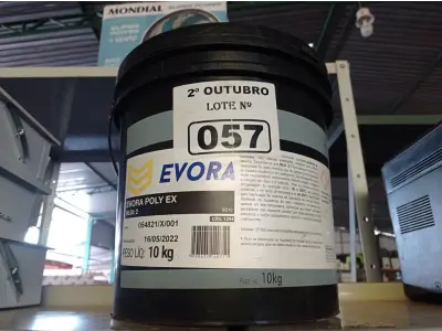 LOTE 057 - 01 BALDE DE GRAXA EVORA POLY EX NLGI:2 10KG. (NO ESTADO) ATENÇÃO! FAZER A VISITAÇÃO ANTES DE ARREMATAR, NÃO SABEMOS SE FUNCIONA. LEILÃO NÃO TEM GARANTIA E NEM DEVOLUÇÃO, SUJEITO A POSSÍVEIS AVARIAS VISÍVEIS/OCULTAS E/OU AUSÊNCIA DE COMPONENTES.