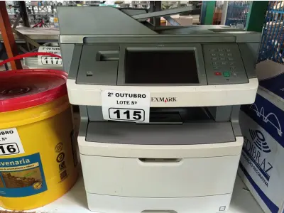 LOTE 115 - 01 IMPRESSORA MULTIFUNCIONAL MARCA LEXMARK MODELO X464. (NO ESTADO) ATENÇÃO! FAZER A VISITAÇÃO ANTES DE ARREMATAR, NÃO SABEMOS SE FUNCIONA. LEILÃO NÃO TEM GARANTIA E NEM DEVOLUÇÃO, SUJEITO A POSSÍVEIS AVARIAS VISÍVEIS/OCULTAS E/OU AUSÊNCIA DE COMPONENTES.
