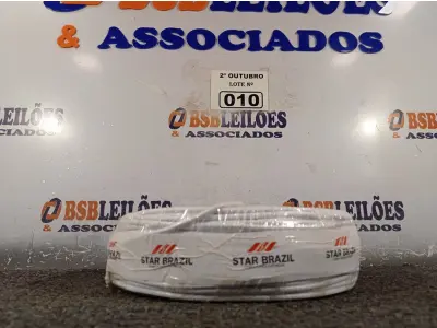 LOTE 010 - 01 ROLO DE CABO FLEXÍVEL 100M 4MM NA COR BRANCA. (NO ESTADO) ATENÇÃO! FAZER A VISITAÇÃO ANTES DE ARREMATAR, NÃO SABEMOS SE FUNCIONA. LEILÃO NÃO TEM GARANTIA E NEM DEVOLUÇÃO, SUJEITO A POSSÍVEIS AVARIAS VISÍVEIS/OCULTAS E/OU AUSÊNCIA DE COMPONENTES.