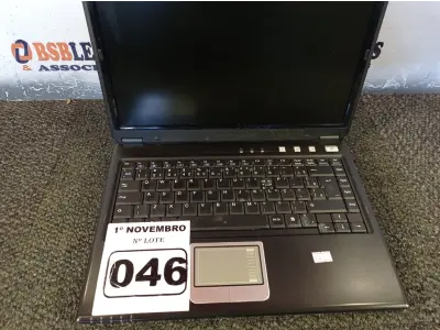 LOTE 046 - 01 NOTEBOOK MARCA AMAZON PC. (NO ESTADO) ATENÇÃO! FAZER A VISITAÇÃO ANTES DE ARREMATAR, NÃO SABEMOS SE FUNCIONA. LEILÃO NÃO TEM GARANTIA E NEM DEVOLUÇÃO, SUJEITO A POSSÍVEIS AVARIAS VISÍVEIS/OCULTAS E/OU AUSÊNCIA DE COMPONENTES.